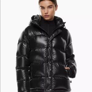 Lightly worn black Aritzia classic length